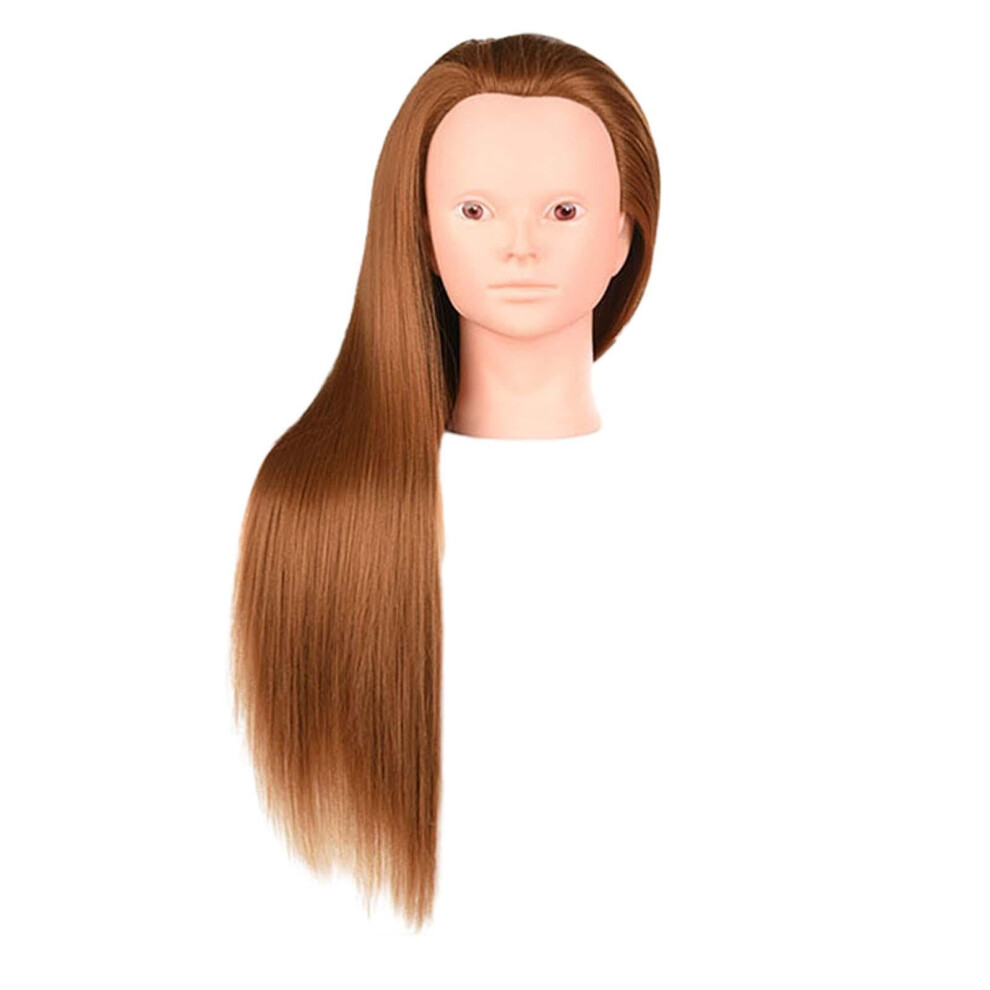 Hair Training Head Manikin Doll Head Practice Tools Gold Without Makeup Braiding And Hairdresser Cutting Long Hair