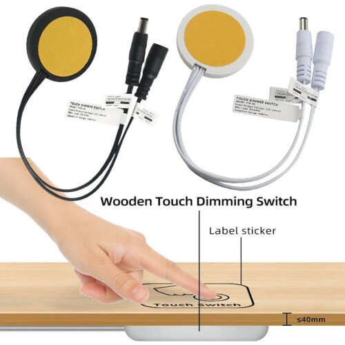 Dimming Controller ABS Material For LED Lighting In Living Rooms Black 1