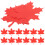 20 -ausschnitte glitzerpapier, ahornblatt- 6