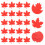 20 -ausschnitte glitzerpapier, ahornblatt- 5