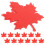 20 -ausschnitte glitzerpapier, ahornblatt- 9
