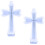 2pcs silicone cross necklace pendant mold for epoxy casting 1