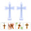 2pcs silicone cross necklace pendant mold for epoxy casting 5