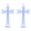 2pcs silicone cross necklace pendant mold for epoxy casting 10