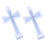 2pcs silicone cross necklace pendant mold for epoxy casting 4
