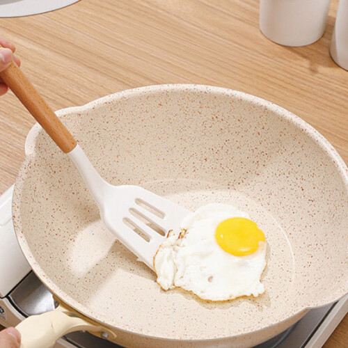 5pc Silicone Utensil Set  White Non Stick 2