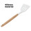 5pc Silicone Utensil Set  White Non Stick 5