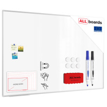Whiteboard dry erase magnetic surface aluminium frame 180x120 cm PREMIUM EXPO