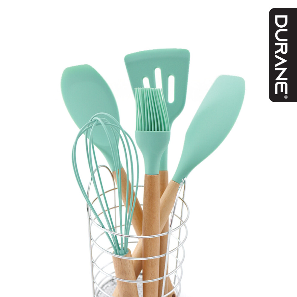 Non Stick Silicone 5Pcs Kitchen Utensil Set Green-image-OPC-PKT2NYC-NEW