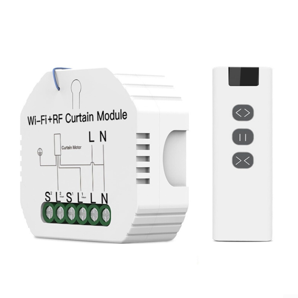 Wireless Roller Shutter Control Rf433mhz Wifi Relay Module For Electric Blinds Remote App Voice Control Timer 100M 9393856059379