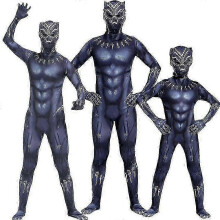 (110cm, Panther) Children's Spider-man Iron Man Costume Cosplay Panther Venom Jumpsuit