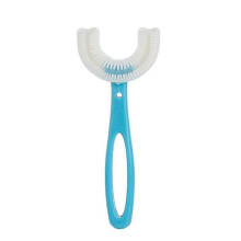 (2 6 Years old, Blue B) 2-12 Years Kid Toothbrush Teeth Silicone U-shaped Brushing