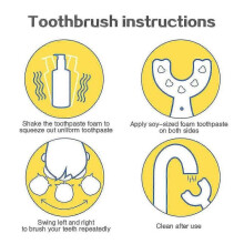 (6 12 Years old, Pink A) 2-12 Years Kid Toothbrush Teeth Silicone U-shaped Brushing