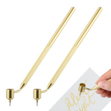 Fine Line Fluid Writer 2-Pack, Slanting Aluminum Painting Pen For Scratch Repair, Portable Drawing Tool, Calligraphy