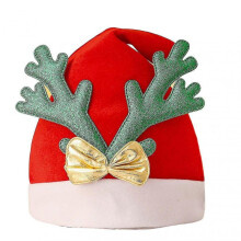 (L) Christmas Hat Cute Cartoon Stretchy Plush Ball Snowman Elk Santa Claus Hat Party Supplies