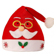 (S) Christmas Hat Cute Cartoon Stretchy Plush Ball Snowman Elk Santa Claus Hat Party Supplies