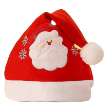 (O) Christmas Hat Cute Cartoon Stretchy Plush Ball Snowman Elk Santa Claus Hat Party Supplies