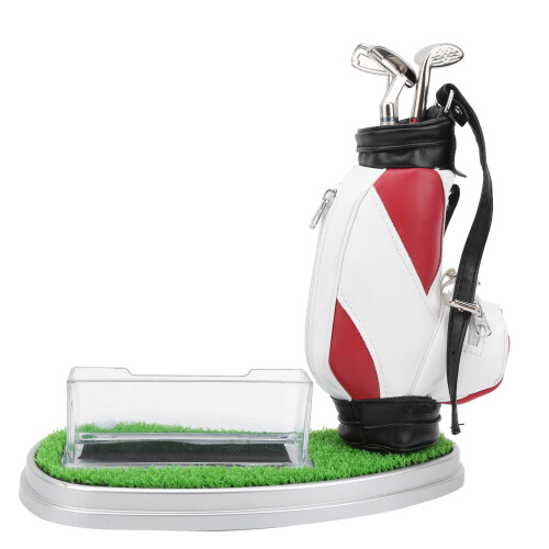 Golftasche, Stifthalter mit Uhr, Kartenetui-Set 1