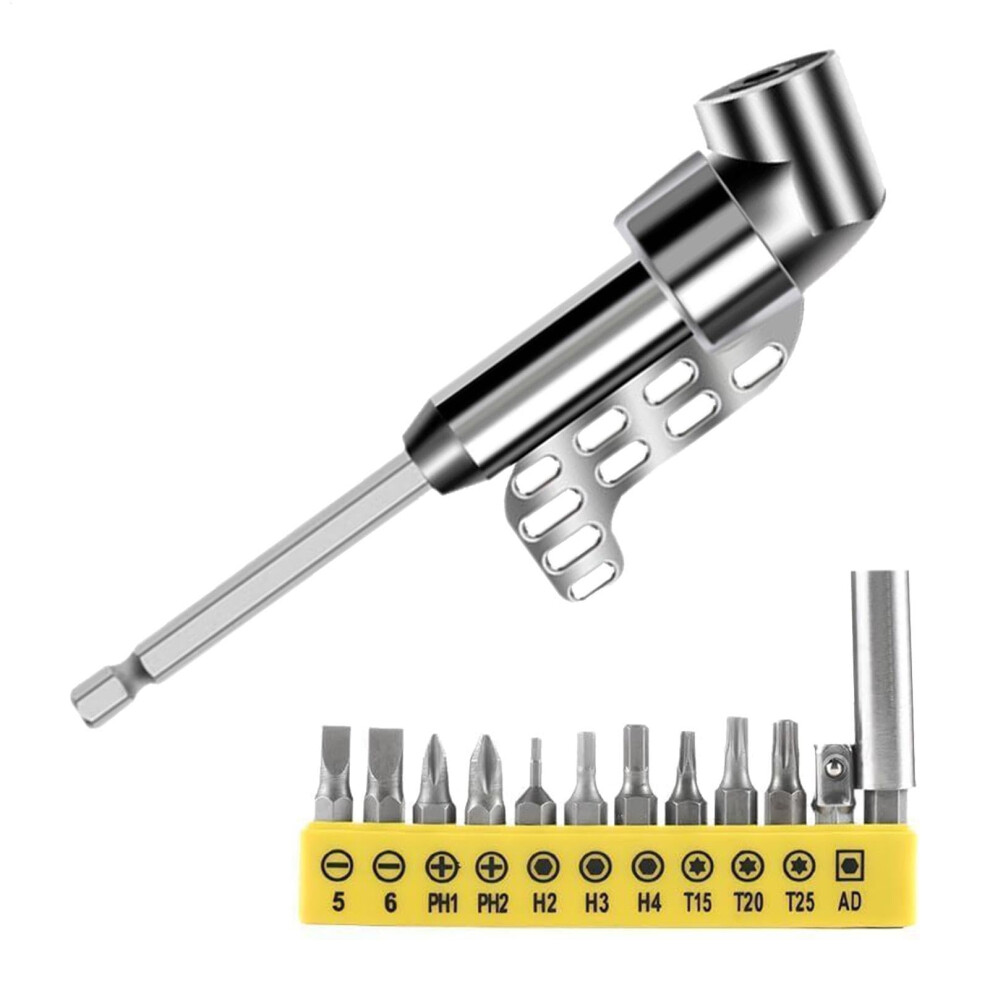 105 Degree Drill Bit Adapter Right Angle Extension For Screwdriver, Ideal For Home And Garage Use 9354506012069