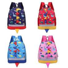(Red) Children's Schoolbag Kindergarten Dinosaur 3-7 Years Old Baby Backpack Student Schoolbag Y