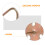 10 Pcs Hooks Mounted On Wall Round Hook 9x7.5cm Golden 9