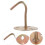 10 Pcs Hooks Mounted On Wall Round Hook 9x7.5cm Golden 4