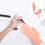 2 stuks Manicure Oefenlinkerhand Linkervoet Kunstnagel Training Model 5