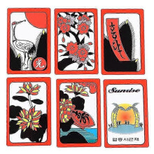 Mahjong Gostop Go Stop Hanafuda-kort Populärt koreanskt japanskt brädspel