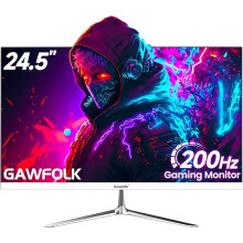 24 Inch Gaming Monitor, 200hz Curved HDMI Wall-M