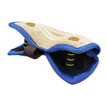Jute Dog Bite Pillow With Ergonomic Handle For Interactive Training Tear-Resistant Tug Small And Medium Dogs