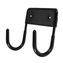 Wall Mounted Ironing Board Holder Space Saving Design Durable Storage Hanger Laundry Room Black
