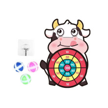 Plastic Children Sticky Ball Dart Board Wall Mounted Interactive Sport Game Toy Type 2 Type 6