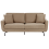 Beliani Sofa 3 Seater VESALA Fabric Light Brown 1