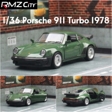grün1/36 Porsche 911 Spielzeugauto Modell RMZ CiTY Miniatur Racing Freilaufräder Pull Back Diecast M