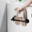 Small Towel Racks For Bathroom Black Aluminum 1pack 6