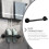 Small Towel Racks For Bathroom Black Aluminum 1pack 9