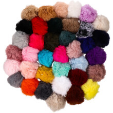37St Decoratieve Kunstbont Pom Poms Voor Knutselen