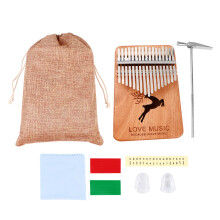 1 set 17-tasten -kalimba musikinstrument