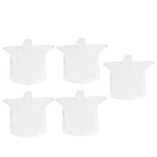 5 draagbare wegwerpregenjassen met capuchon outdoor