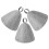 3Pcs Felt Sauna Hat Set Grey Soft Absorbent Bath Cap for Home Spa 9