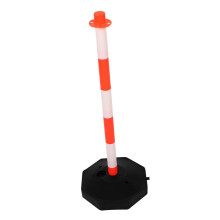 Traffic Delineator Post Cones Orange With Fillable Base Movable Anti-Collision Column For Parking Construction