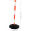 Traffic Delineator Post Cones Orange With Fillable Base Movable Anti-Collision Column For Parking Construction 2