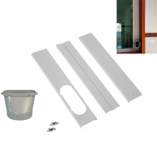 Sliding Door Air Conditioner Vent Kit, Portable Window Seal, Adjustable Length Seal Plate, Easy Install/Disassemble (B)