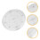 Raindrops Round Acrylic Turntable For Storage Organization 1pack 4