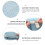 1Pc Bra Washing Net Bag Blue Polyester Zippered Laundry Protector 11
