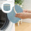 1Pc Bra Washing Net Bag Blue Polyester Zippered Laundry Protector 3