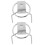 2 Pcs Chicken Leg Rack For Grill Rotating Barbecue Fork 3