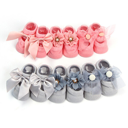3Paren Zachte Grijze Baby's, Anti-Slip En Elastisch 2
