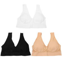 3St Sportbeha Set Voor Dames Ademend Nylon Fitness Gym Top