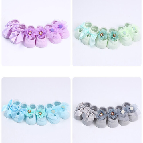 3Paren Zachte Grijze Baby's, Anti-Slip En Elastisch 1